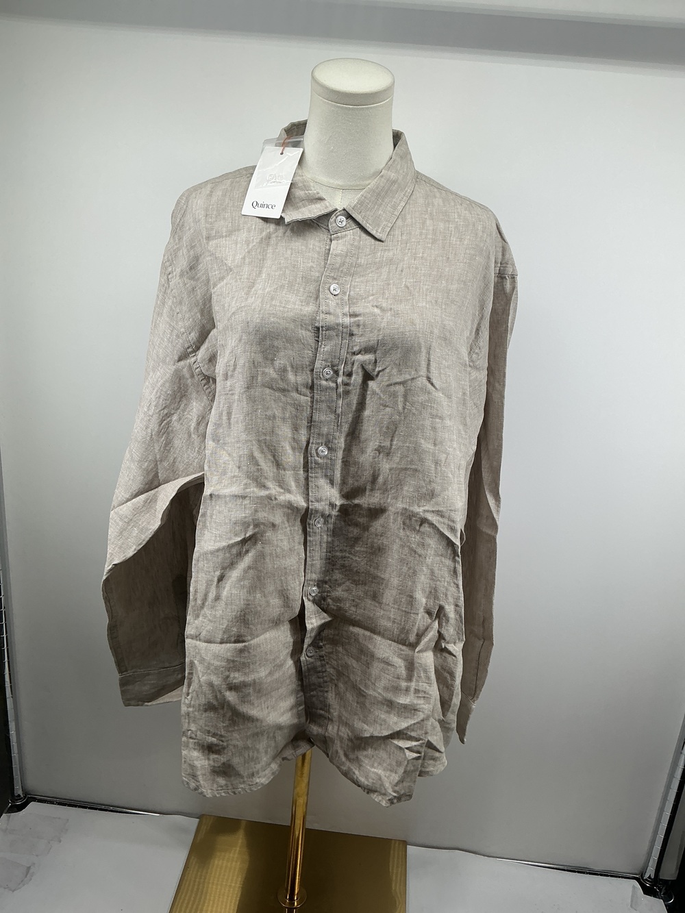 100% European Linen Relaxed Long Sleeve Shirt